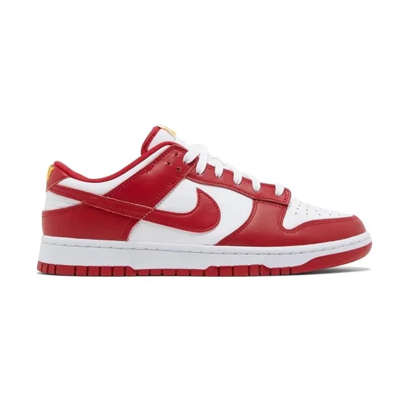 Nike Dunk Low University Red White Sneakers - 1