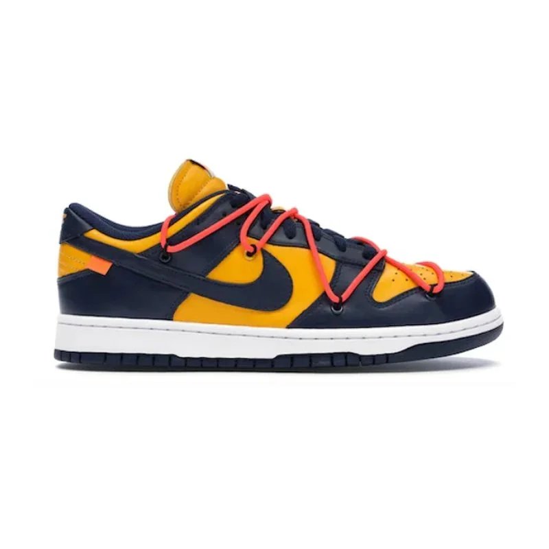 Nike x Off-White Dunk Low University Gold Sneakers - 1