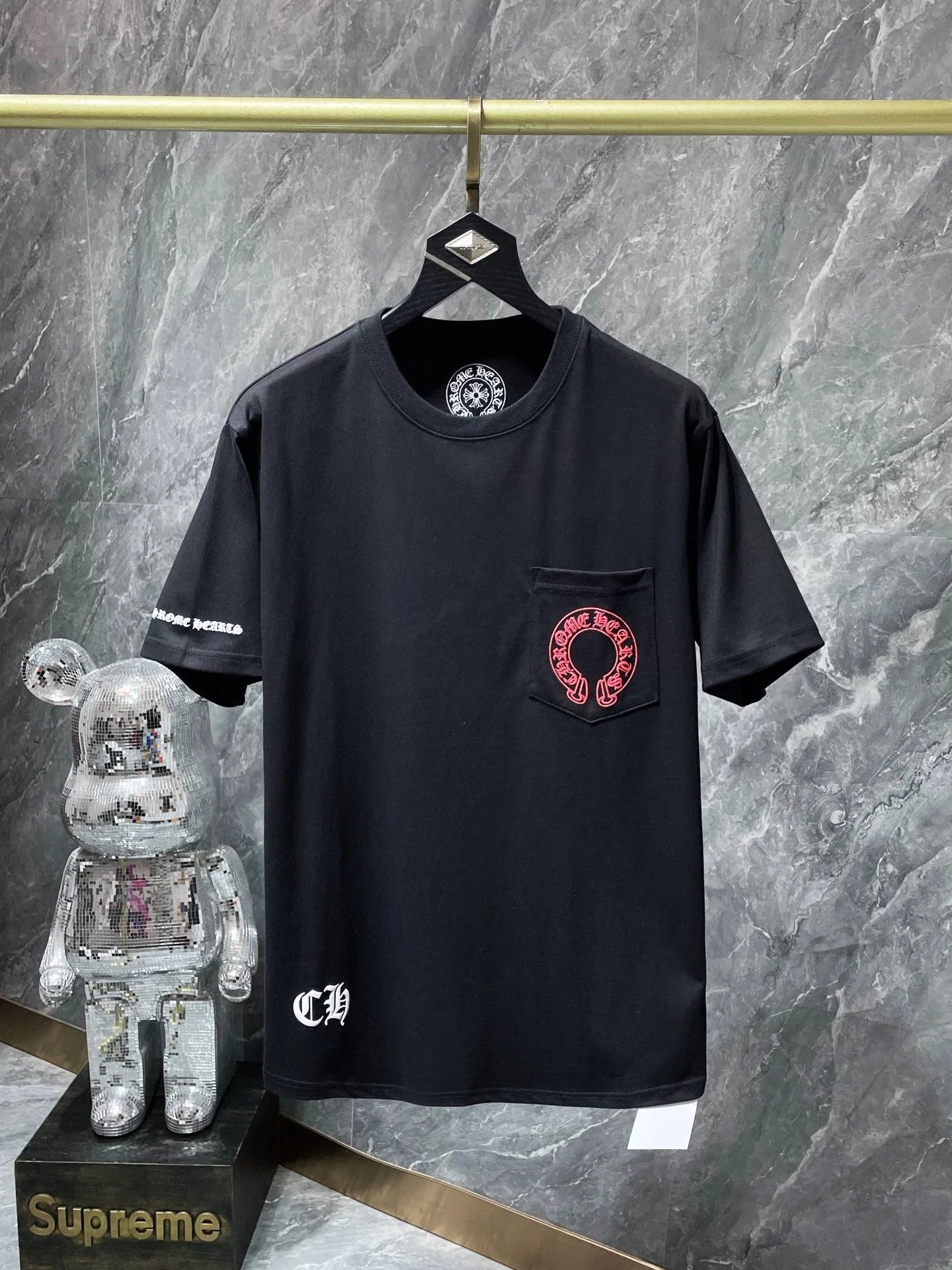 Chrome Hearts Floral Crest Black T-Shirt - 23
