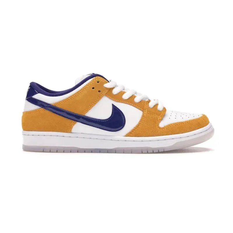 Nike SB Dunk Low Yellow and Purple Sneakers - 1