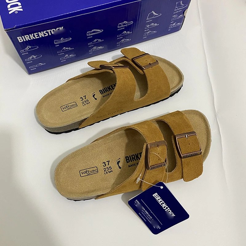 Birkenstock Birkenstock Arizona Sandals in Deep Chestnut Suede Brown