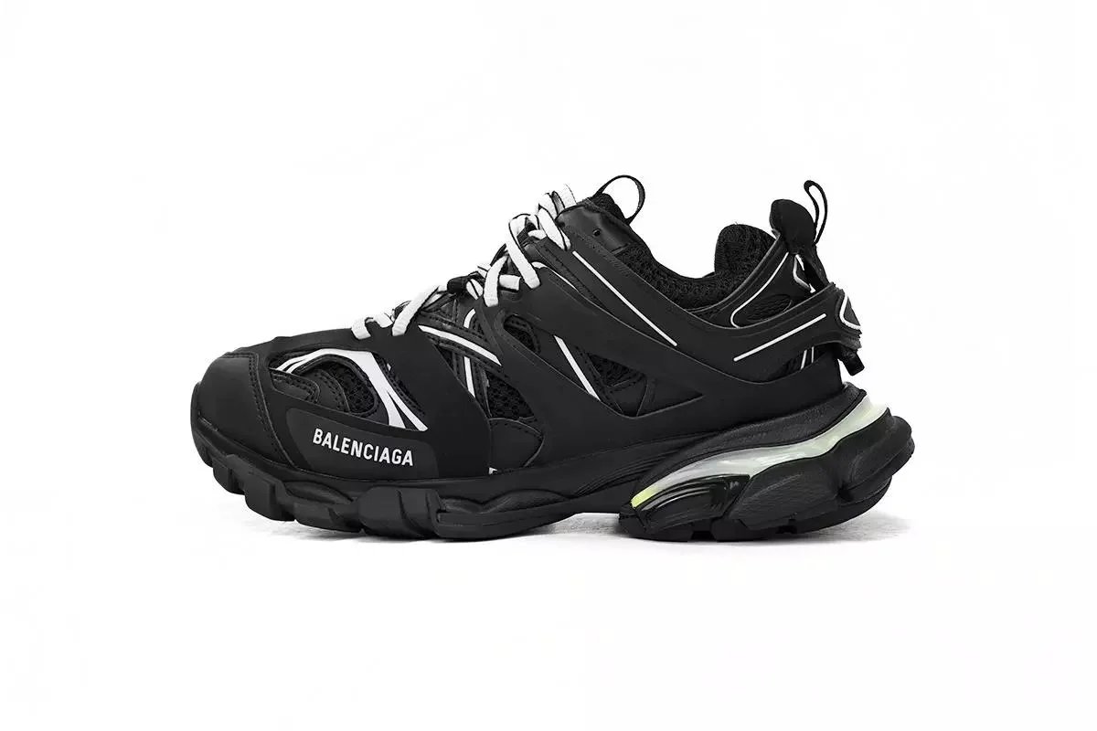 Balenciaga Track 2 Black White Sneakers - 1