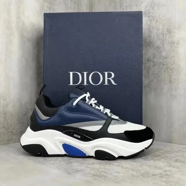 Dior B23 Low Black and White Sneakers - 9