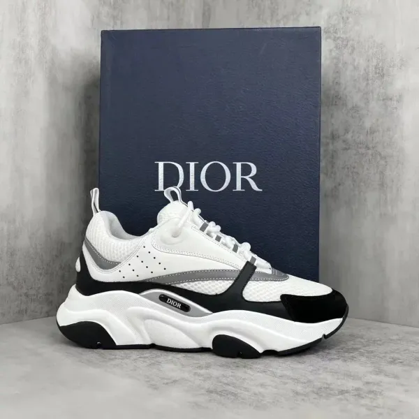 Dior B23 Low Black and White Sneakers - 7