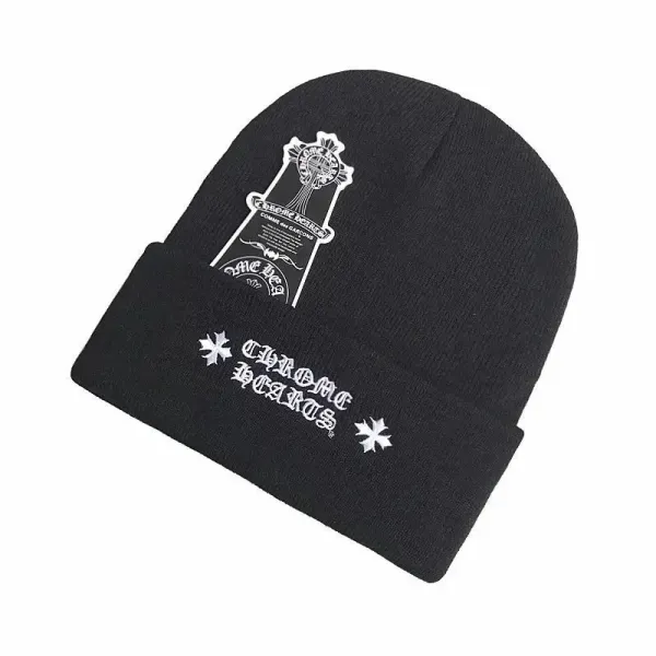 Chrome Hearts x Comme des Garçons Logo Beanie Black - 1