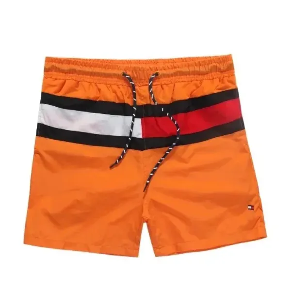 Tommy Hilfiger Flag Stripe Swim Shorts Orange - 1