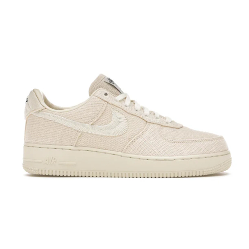 Nike Air Force 1 Low Beige Textile Sneakers - 2
