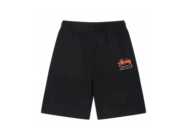 Stussy Logo Patch Shorts Black - 1