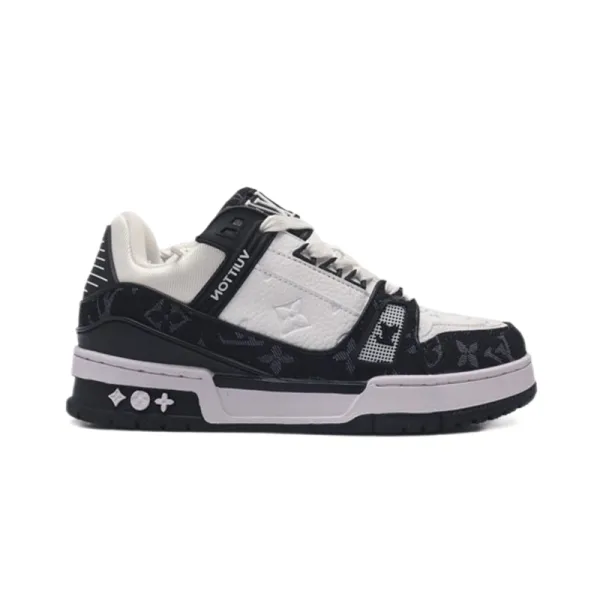 Louis Vuitton Trainer Monogram Black and White Sneakers - 2