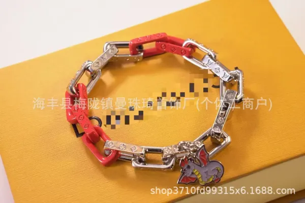 Silver Curb Chain Bracelet with Crystal Accents Bracelets - 17