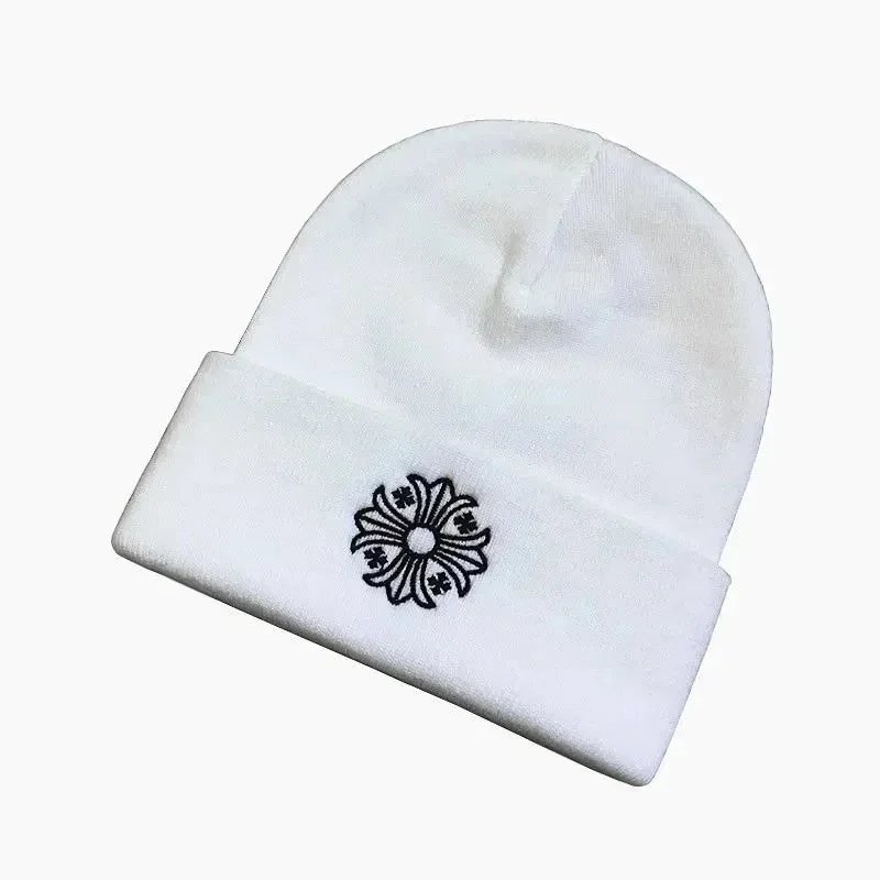 Chrome Hearts x Comme des Garçons Cross Embroidered Black Beanie - 6