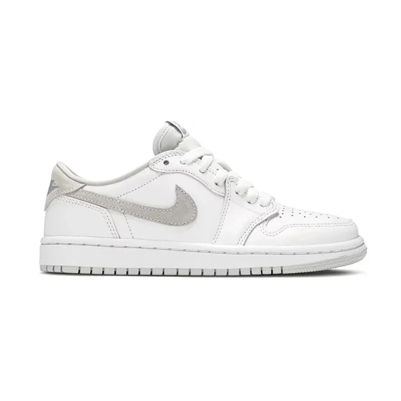 Air Jordan 1 Low White Wolf Grey Sneakers - 1
