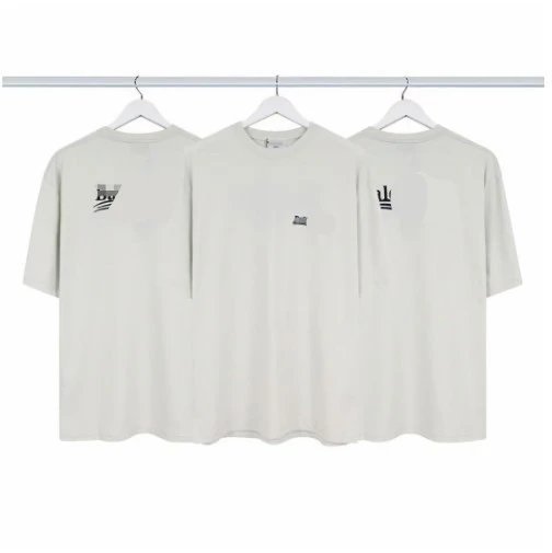 Corteiz Logo Print Oversized T-Shirts Beige - 1
