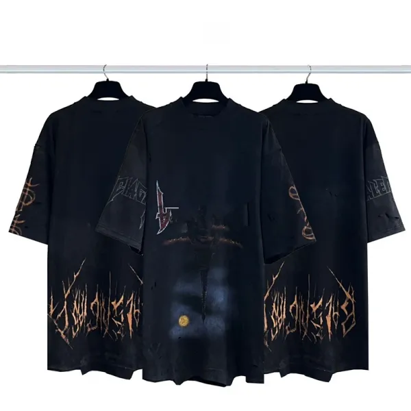 Gallery Dept. Distressed Black Metal Graphic T-Shirt - 1