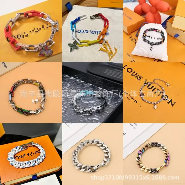Silver Curb Chain Bracelet with Crystal Accents Bracelets - 2