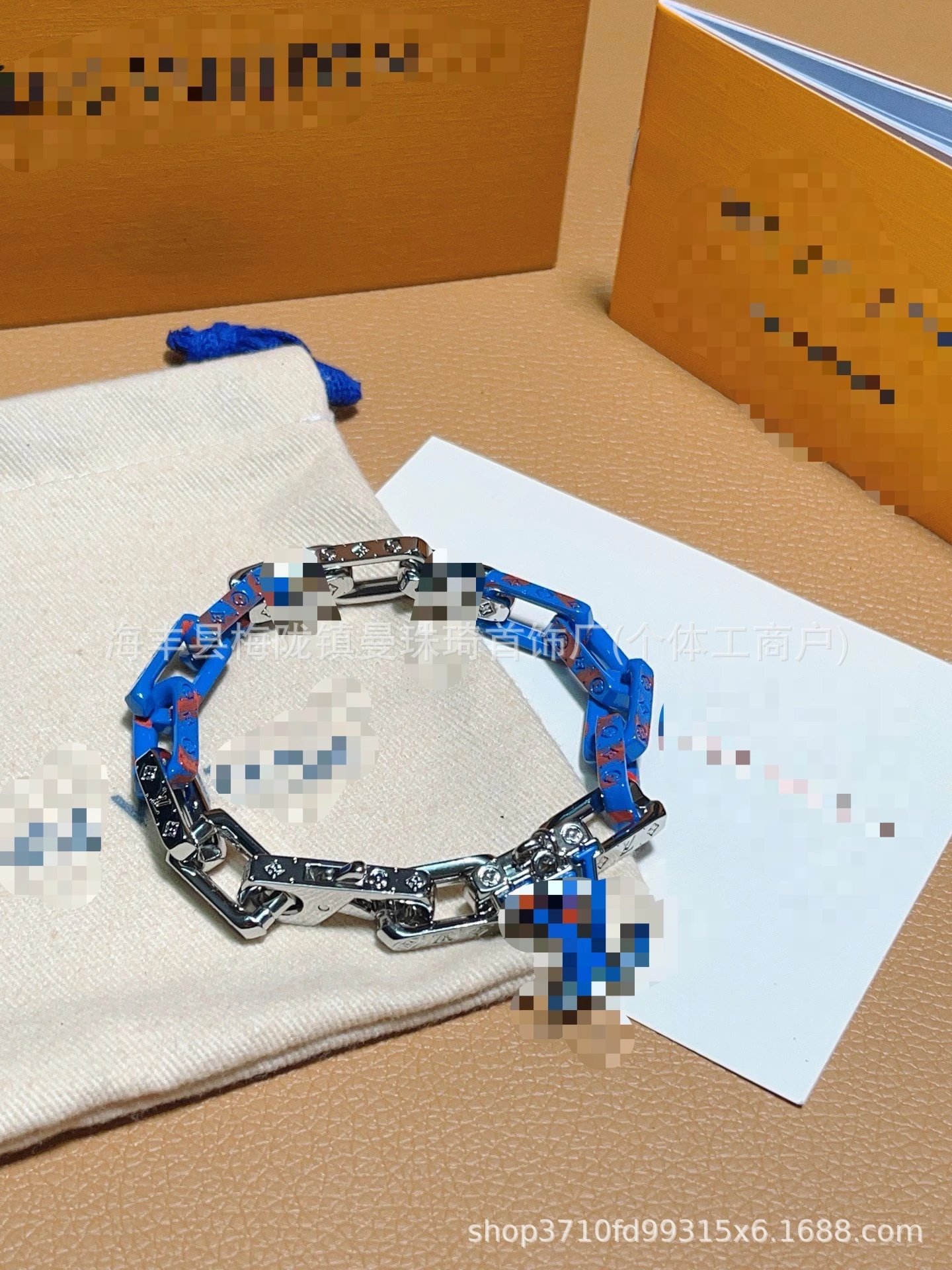 Silver Curb Chain Bracelet with Crystal Accents Bracelets - 39