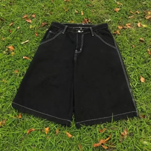 GRA White Denim Shorts - 2