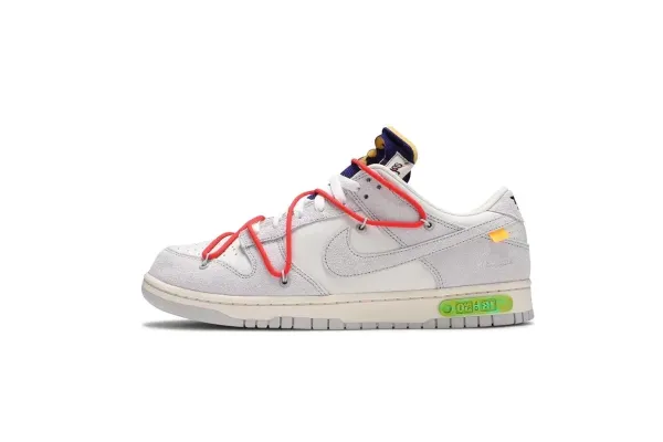 Nike SB Dunk Low x Off-White 'The 50' White Sneakers - 1