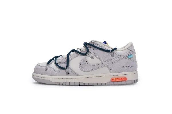 Nike SB Dunk Low Off-White 'The 50' Gray Sneakers - 1