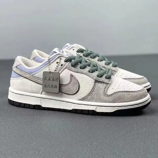 Nike SB Dunk Low 'Steam Boy' Gray Suede Sneakers - 1