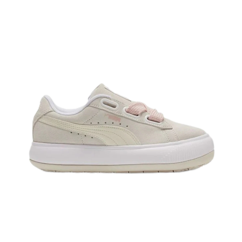 Puma Mayu Platform Beige Suede Sneakers - 4