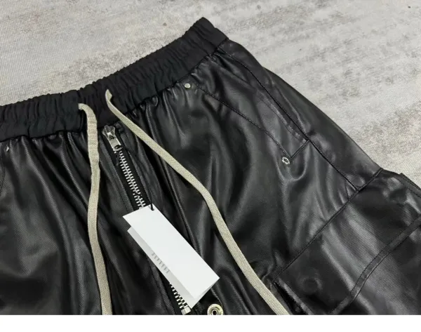 Rick Owens DRKSHDW Cargo Pants Black Leather-Effect Pants - 9