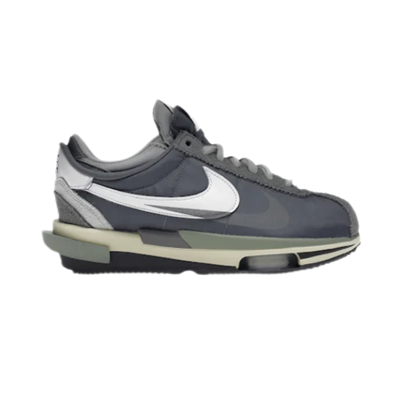 Nike Cortez x Sacai Vaporwaffle Gray Olive Sneakers - 21