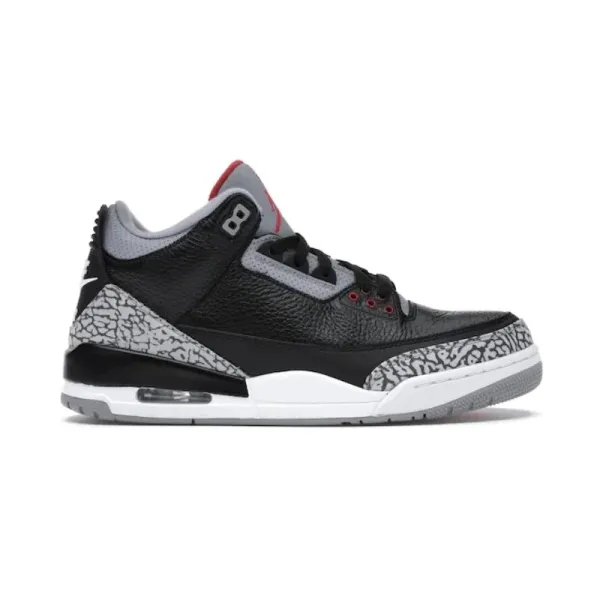 Air Jordan 3 Retro Black Cement Sneakers - 1