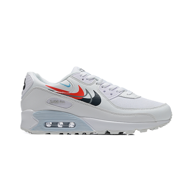Nike Air Max 90 White Red Blue Sneakers - 1