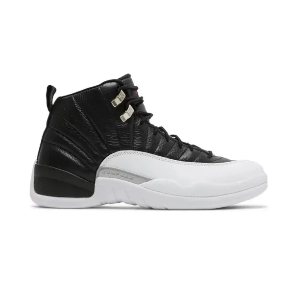 Air Jordan 12 Retro Black/White Sneakers - 1