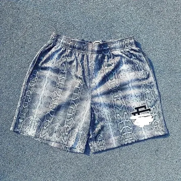 Corteiz Snake Print Mesh Shorts Multicolor - 1