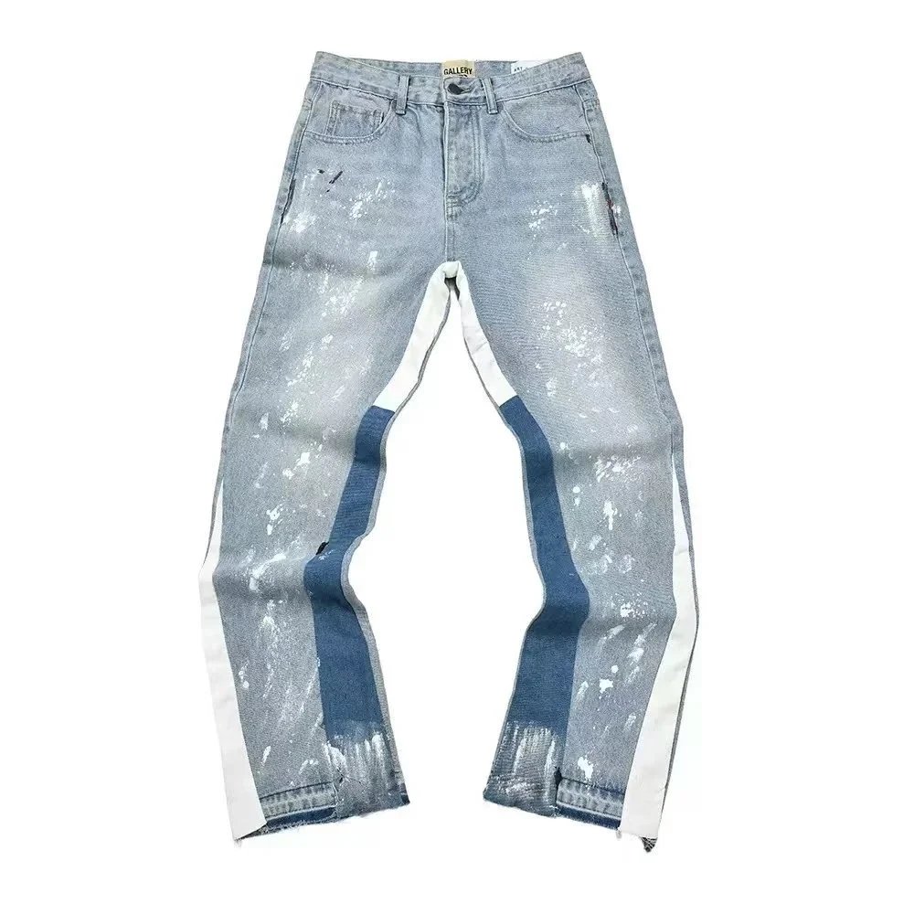 Gallery Dept. Distressed Gradient Denim Shorts - 3