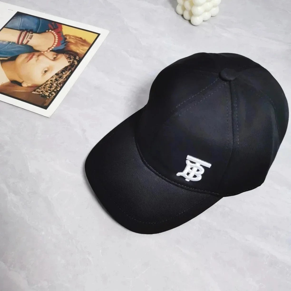 Burberry Logo-Embroidered Black Baseball Cap - 2