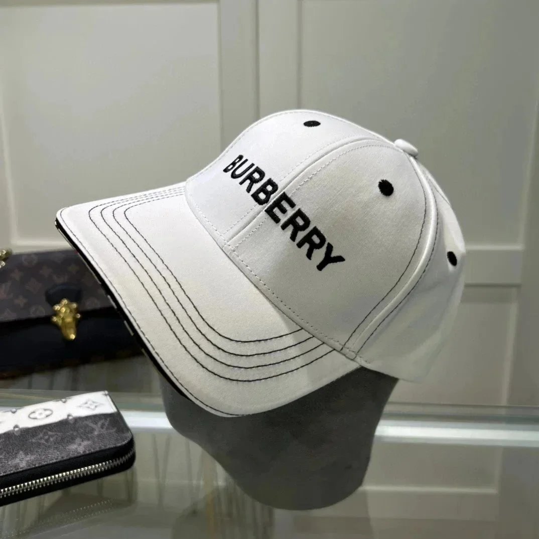 Burberry Classic Check Baseball Cap Beige - 2