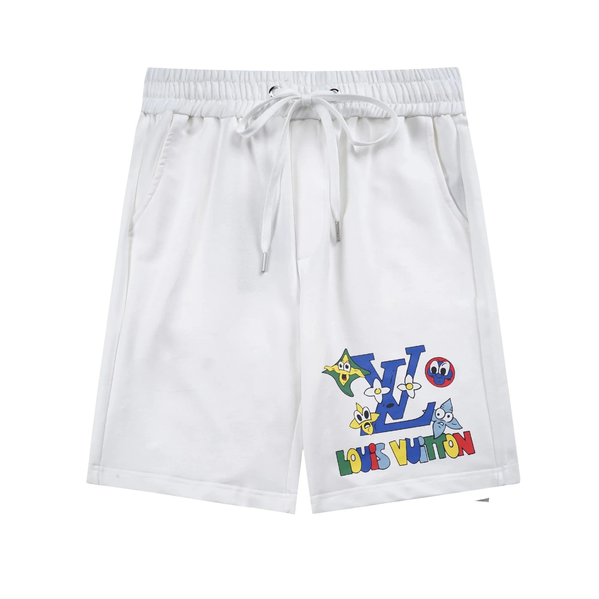 Louis Vuitton x Takashi Murakami Monogram Cartoon Shorts White