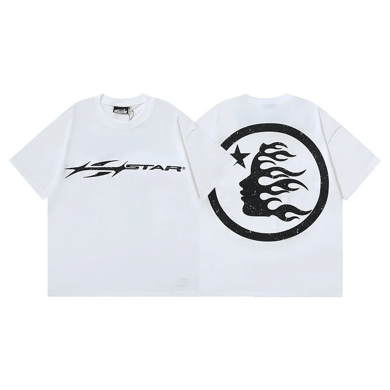 Hellstar Flame Star Graphic Oversized T-Shirt Black - 14