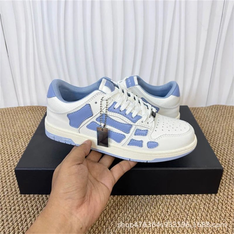 Maison Margiela Tabi Skeleton Low-Top White and Blue Sneakers - 1