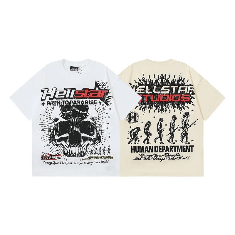 Hellstar Flame Star Graphic Oversized T-Shirt Black - 23