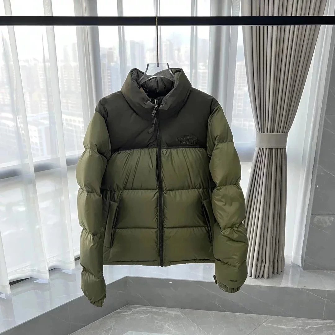 The North Face Nuptse Jacket Army Green Down Jacket - 1
