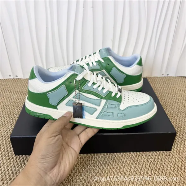 Off-White x Nike Dunk Low Green White Sneakers - 20