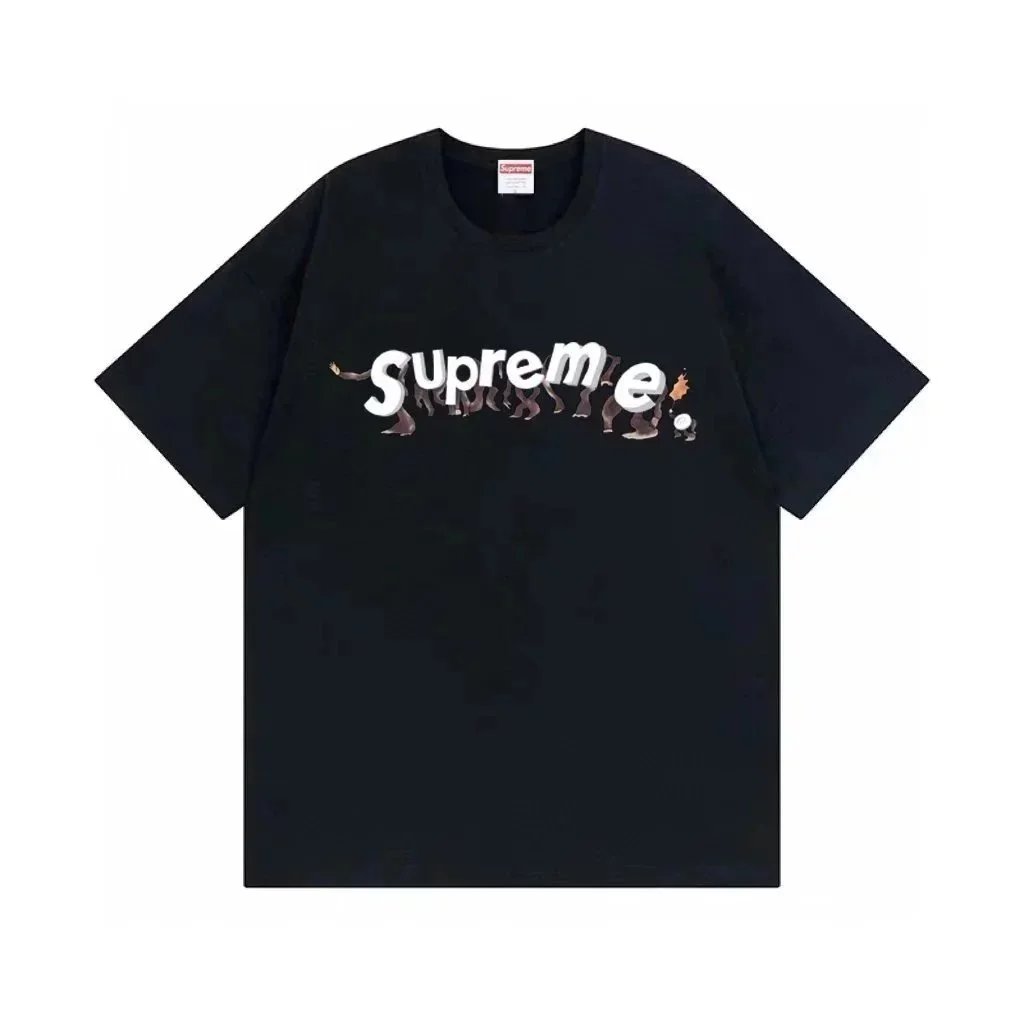 Supreme × Takashi Murakami Logo Tee Black T-Shirt - 1