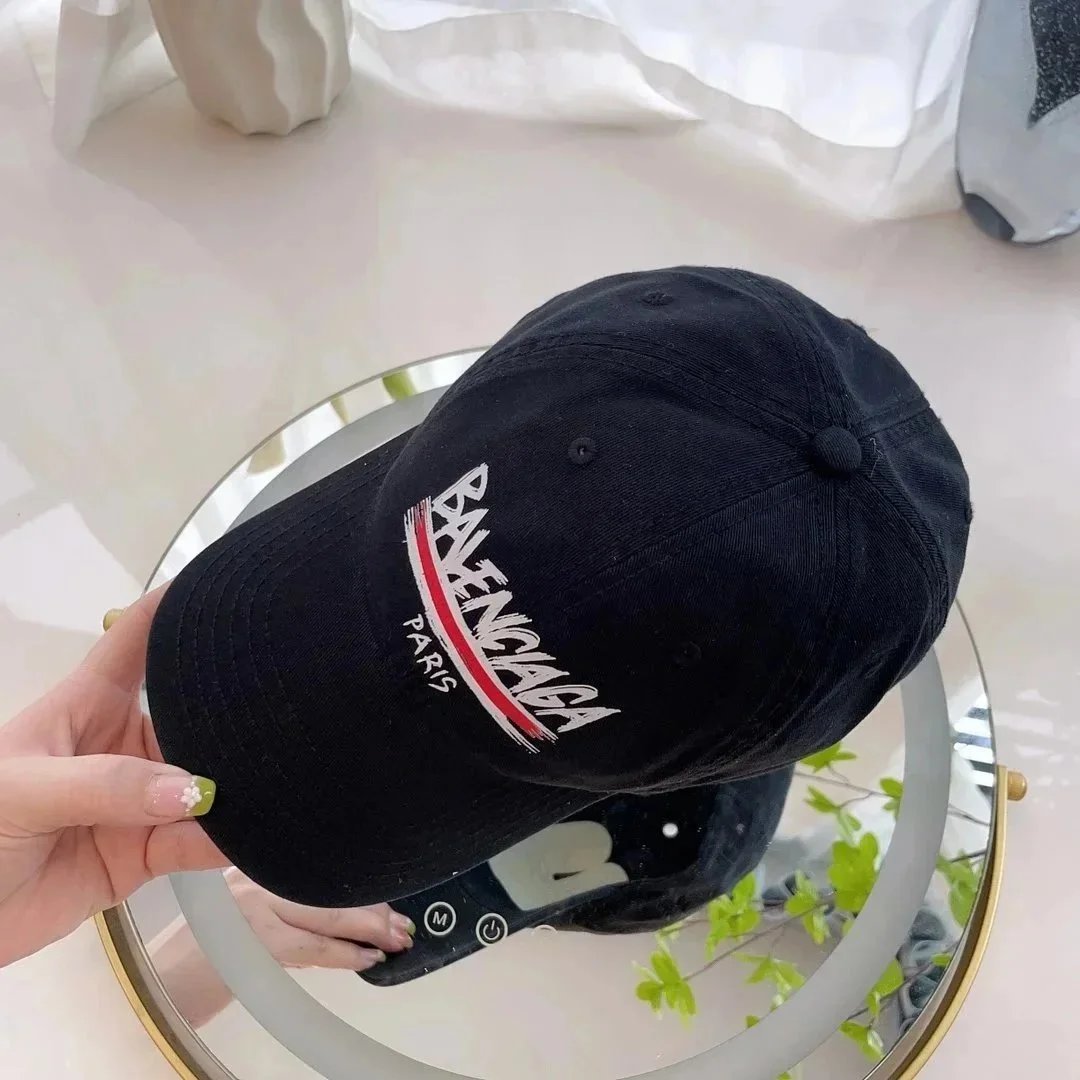 Balenciaga BB Logo Embroidered Monogram Baseball Cap Gray - 3