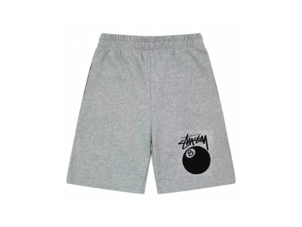 Stüssy 8-Ball Graphic Shorts Gray - 1