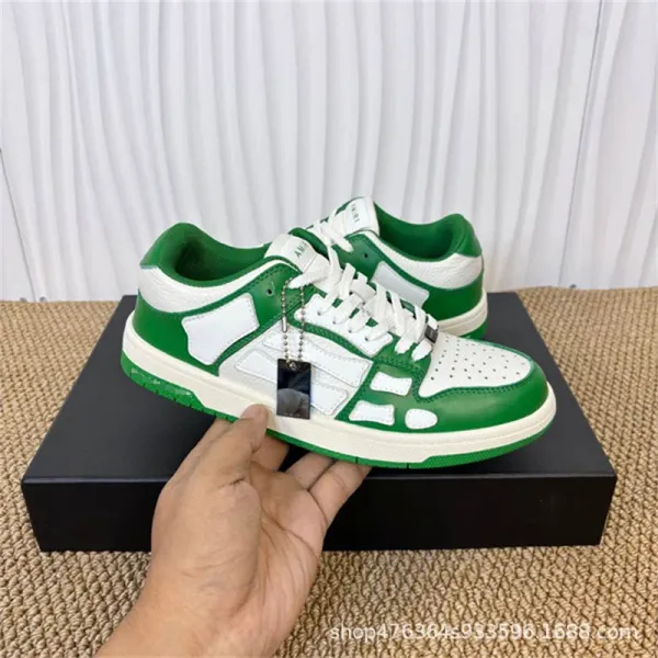 Amiri Skate Low Green and White Sneakers - 1