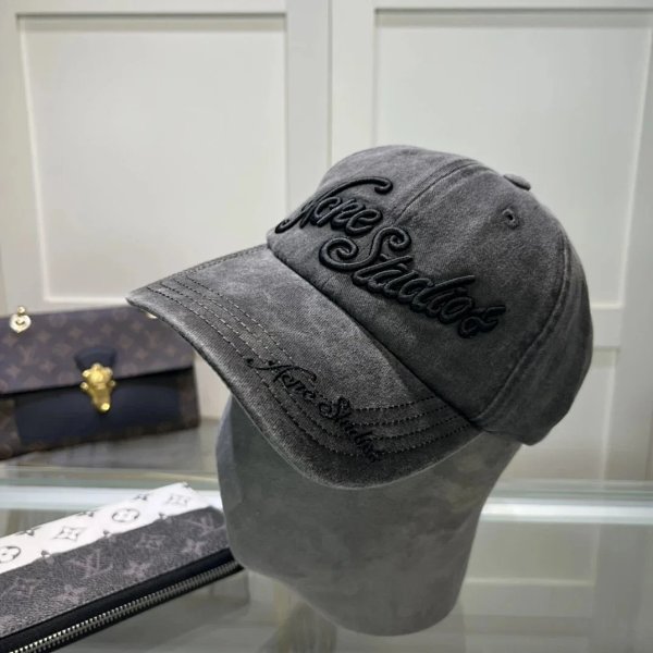 Acne Studios Embroidered Script Baseball Cap Gray product listing in Litbuy spreadsheet finds