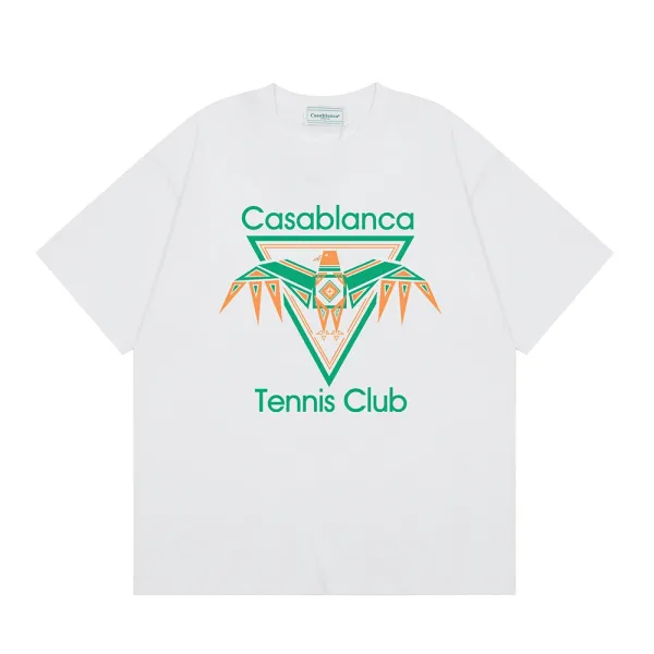 Casablanca Tennis Club Graphic T-Shirt White - 1