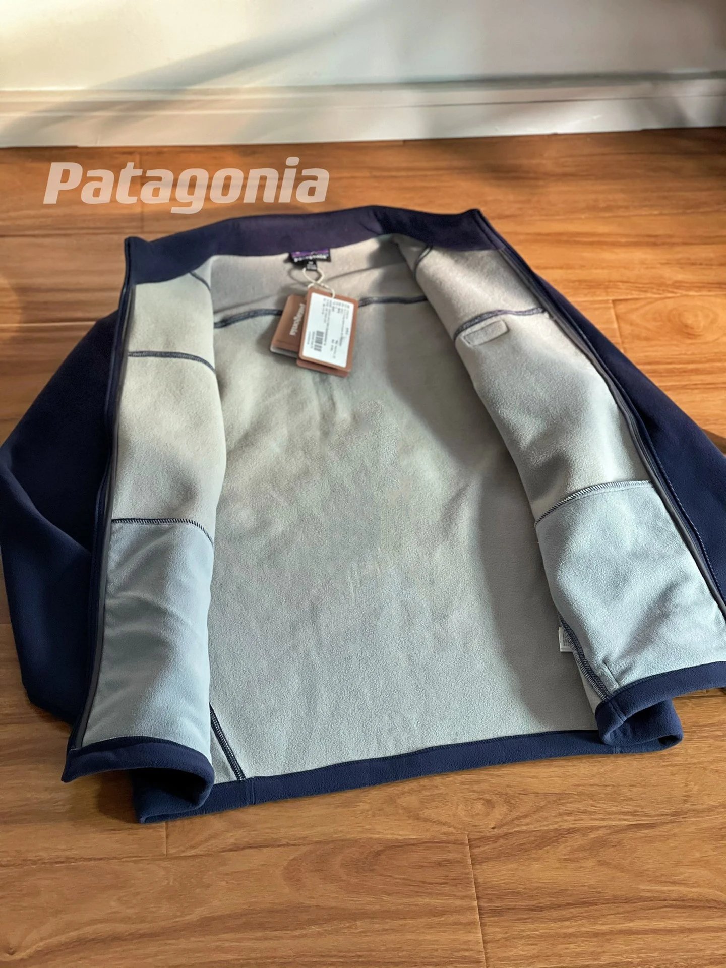 Patagonia M's P-6 Logo Better Sweater Men's Knit Fleece Jacket Charcoal Gray - 10