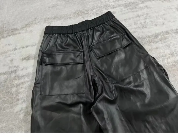 Rick Owens DRKSHDW Cargo Pants Black Leather-Effect Pants - 7