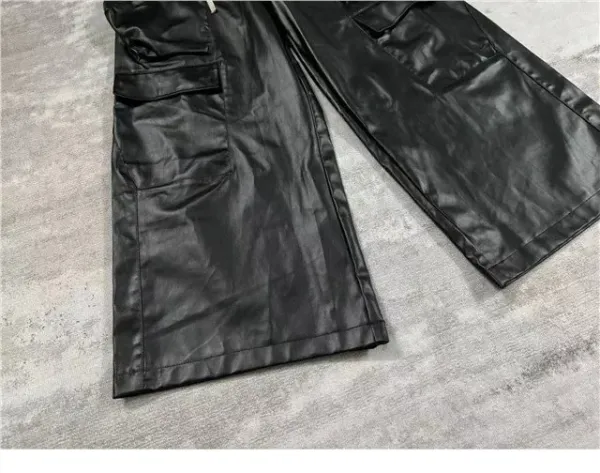 Rick Owens DRKSHDW Cargo Pants Black Leather-Effect Pants - 11