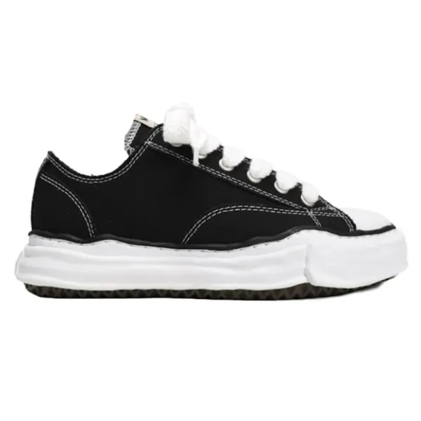 Maison Margiela Tabi Sneaker Black Canvas Sneakers - 2
